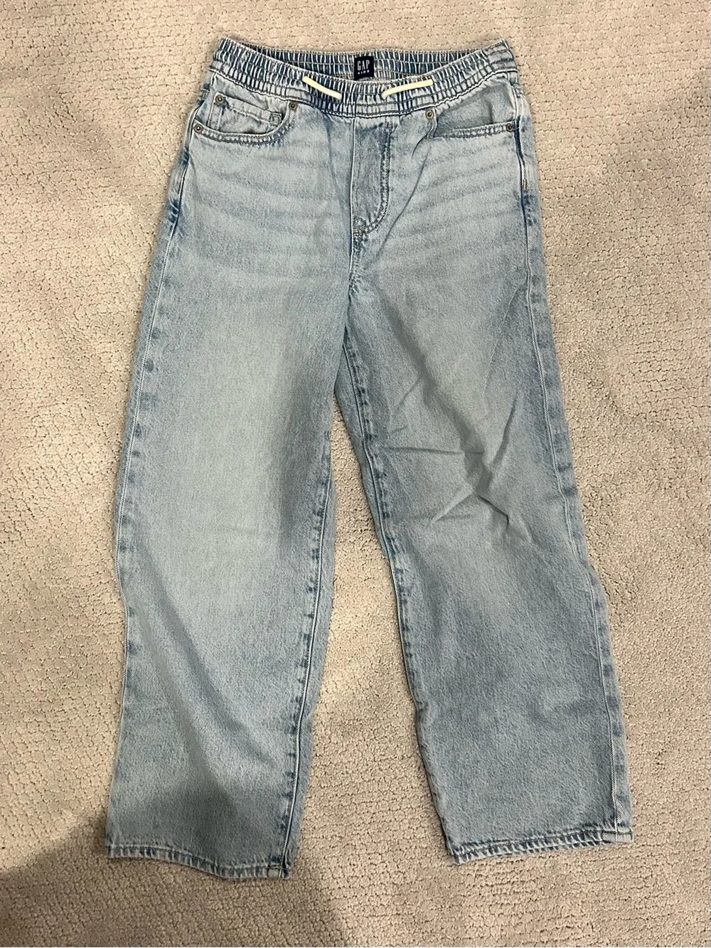 Gap Kids Elastic Waist Blue Denim Jeans - Pack XL